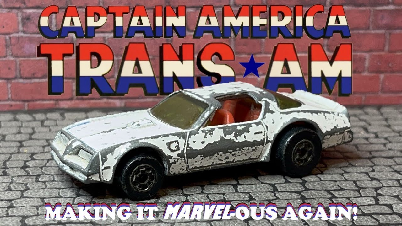 Hot Wheels Captain America Hot Bird Trans-Am Restoration - 3d Print Blackwalls + CAPTAIN AUSTRALIA!