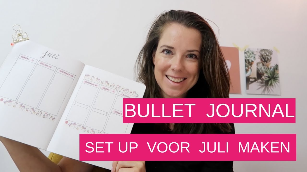 Bullet journal 101 | Bullet journal opzet juli maken