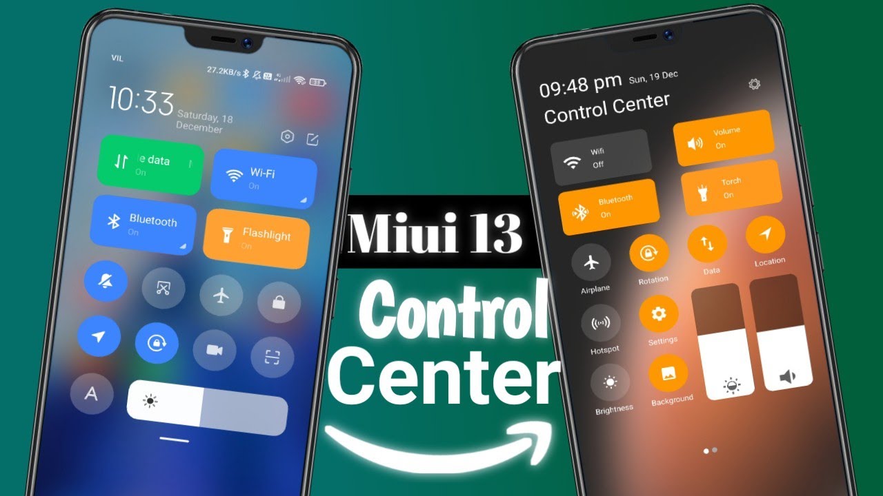 how to set miui 13 control center in any Android phone