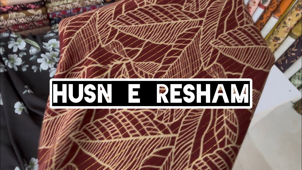 Rashakai Cloth Market - Husn e Resham - Online Shopping #junaidfabricvlogs
