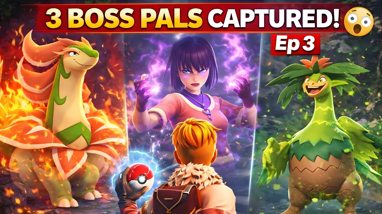 3 BOSS PALS CAPTURED! 😈 | Palworld Ep 3 Hindi
