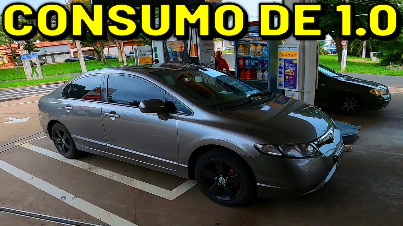 CONSUMO DO CIVIC É DE CARRO 1.0 ESSA É A VERDADE!