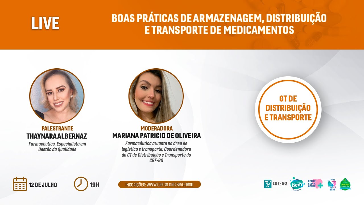 Boas práticas de Armazenagem, Distribuição e Transporte de Medicamentos