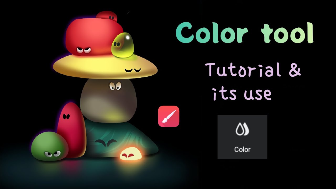 Color tool tutorial and its use|Infinite painter tool tutorial|Stones illustration
