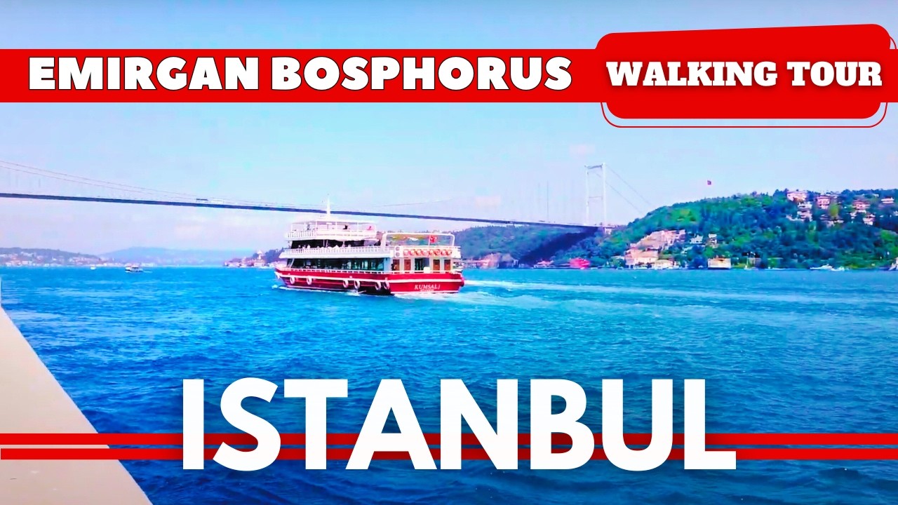 Istanbul Bosphorus Walking 2025 4K - Scenic | Istanbul Walking Tours