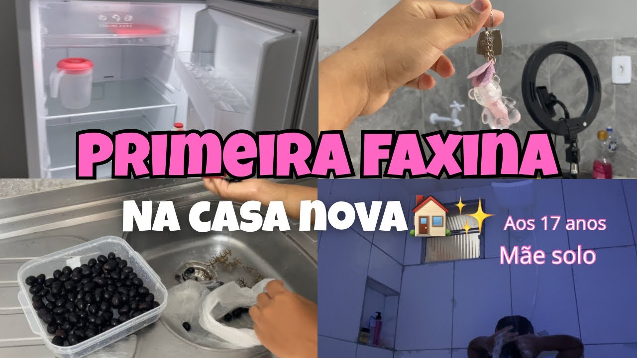 Primeira faxina 🧹 | casa alugada 🏡 | mãe solo 17 👩‍👧