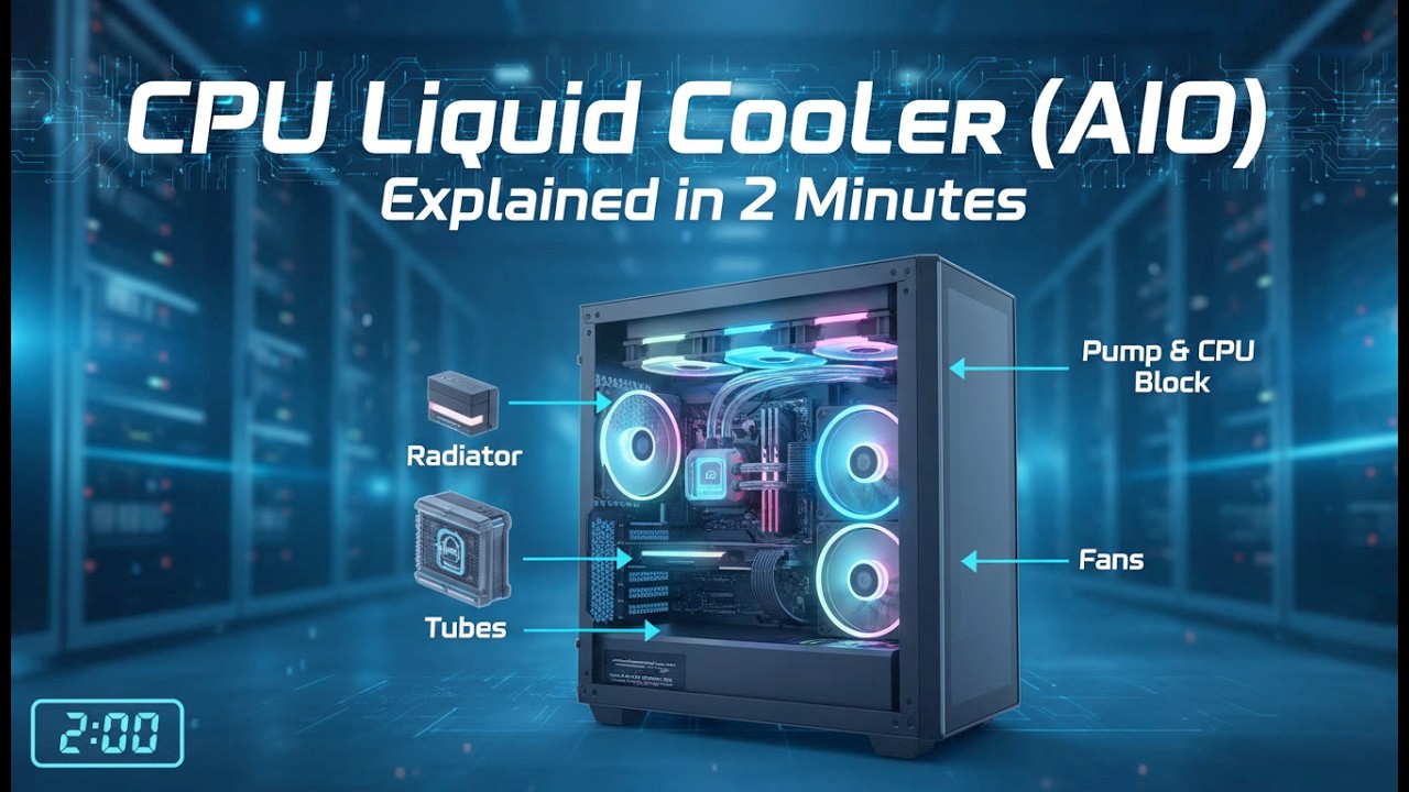 CPU Liquid Cooler (AIO) Explained in 2 Minutes