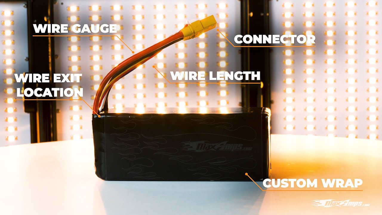 MaxAmps 11,000 6S 22.2v LiPo Battery Pack for UAV Applications