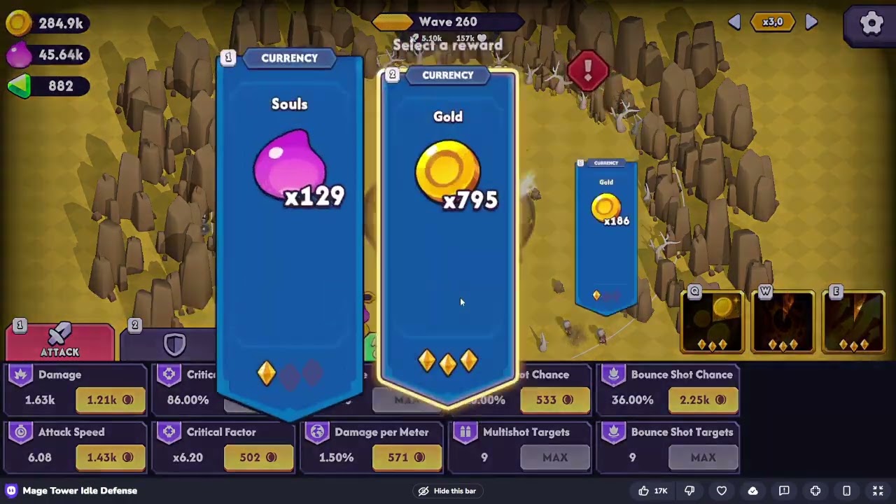 GOLD BUFF!!! || Mage Tower Idle Defense