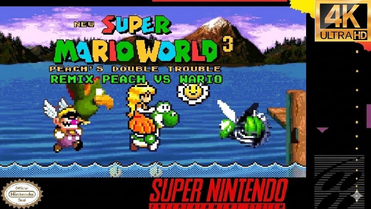 Hack New Fangame Super Mario World 3 PEACH's Double Trouble 2025 (SNES) REMIX Evolution Retro 4k
