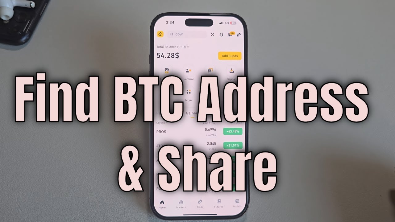 How to find my bitcoin address on Binance