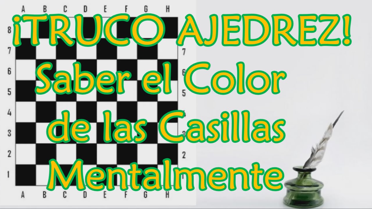 Truco de Ajedrez | Saber el color de las Casillas Mentalmente! :D