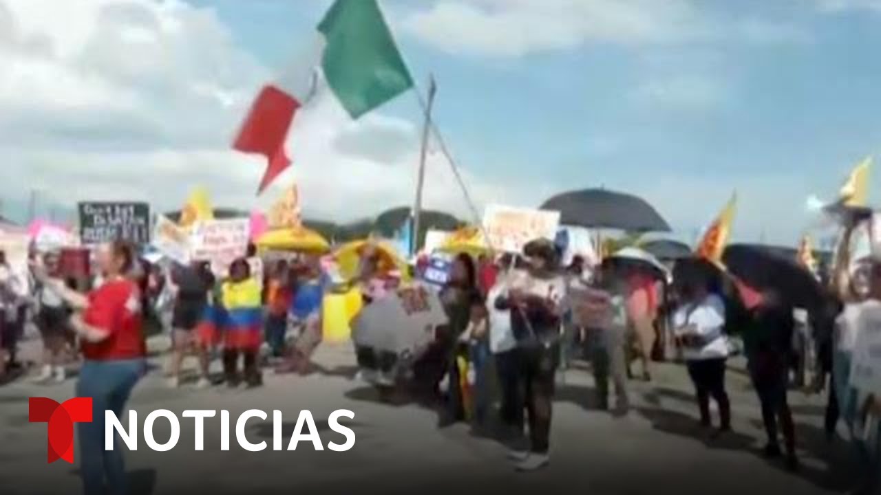 Manifestación en rechazo a la ley antiinmigrante de Florida