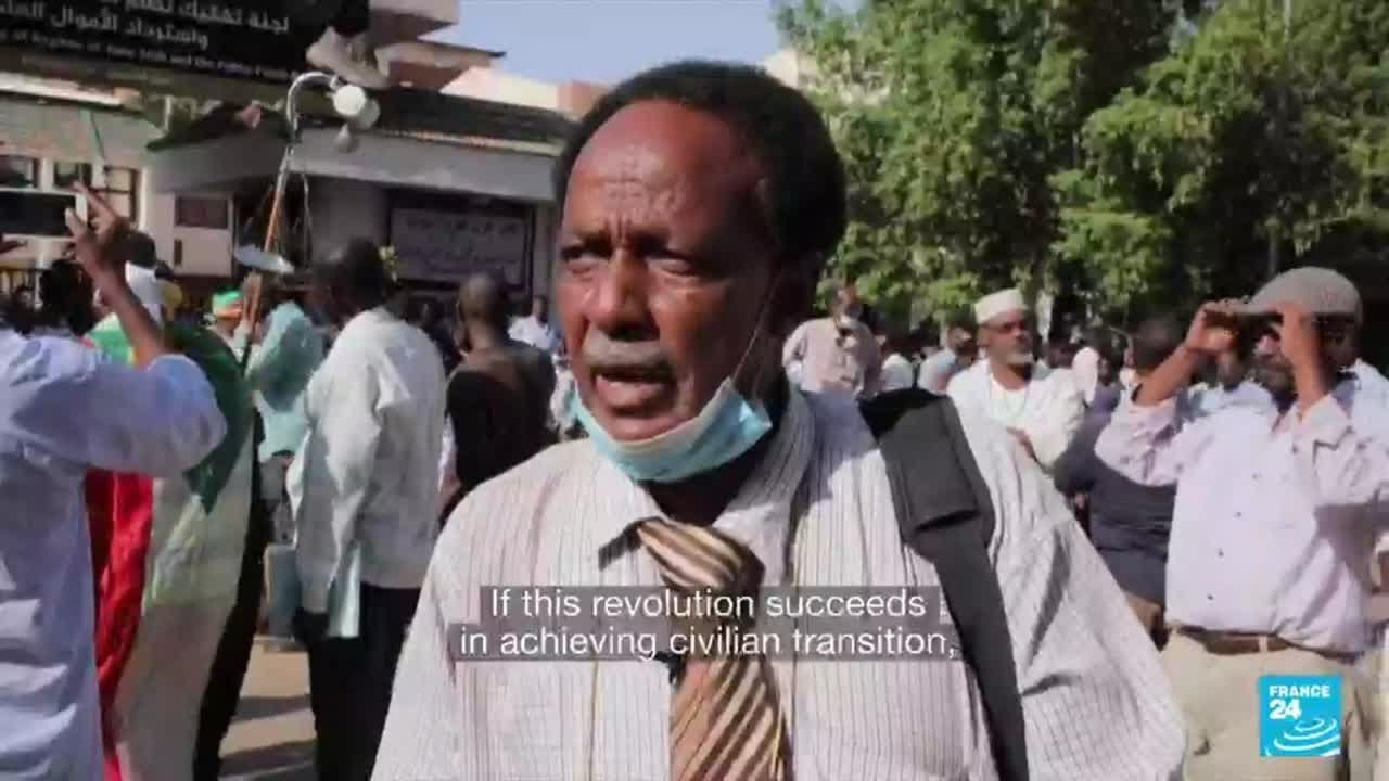 Thousands in Sudan demonstrate in support of civilian rule &bull; FRANCE 24 English