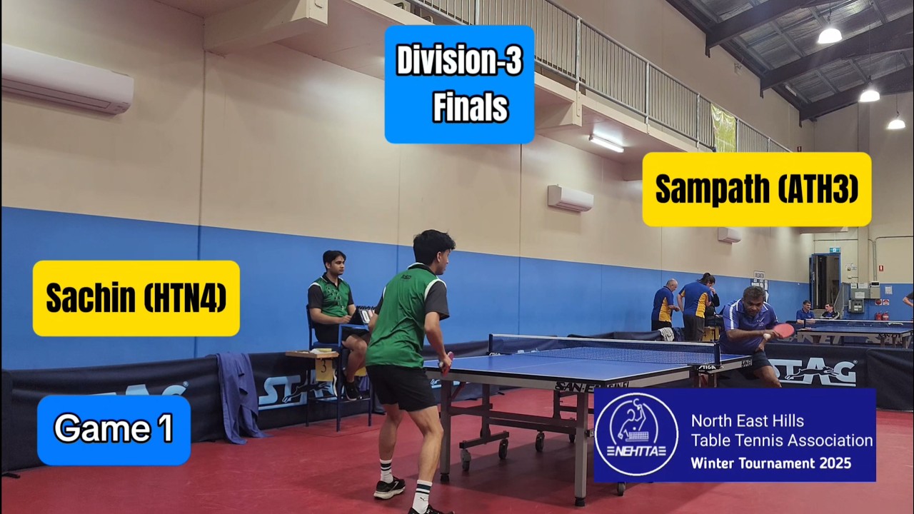 Sachin vs Sampath I NEHTTA Winter Tournament 2025 SA I Division 3 I Finals