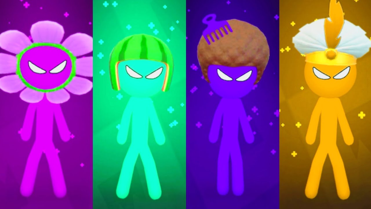 Stickman Party All Random Tournament 1 2 3 4 Player Games 2023 Gameplay
