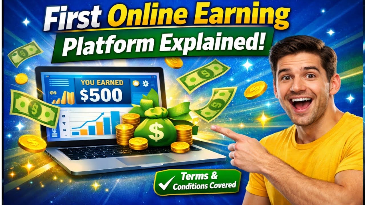 First Online Earning Platform Explained | Full Guide & Terms Covered 
