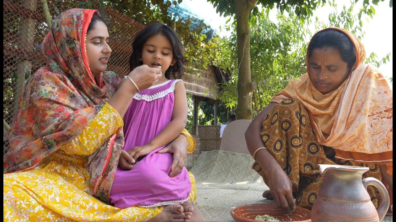 শেষ কবে মায়ের হাতে খাবার খেয়েছেন | Village life with Shampa