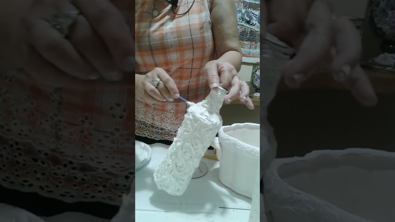 COMO FAZER ALTO RELEVO COM MASSA CORRIDA/COLA ! Fácil e as peças ficam lindas