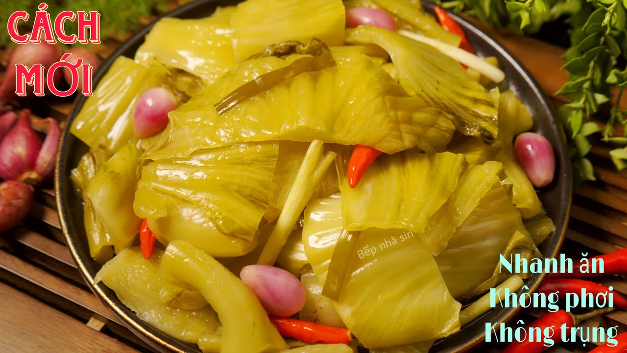 DƯA CẢI – Cách muối dưa không nổi váng, để lâu không bị nhớt
