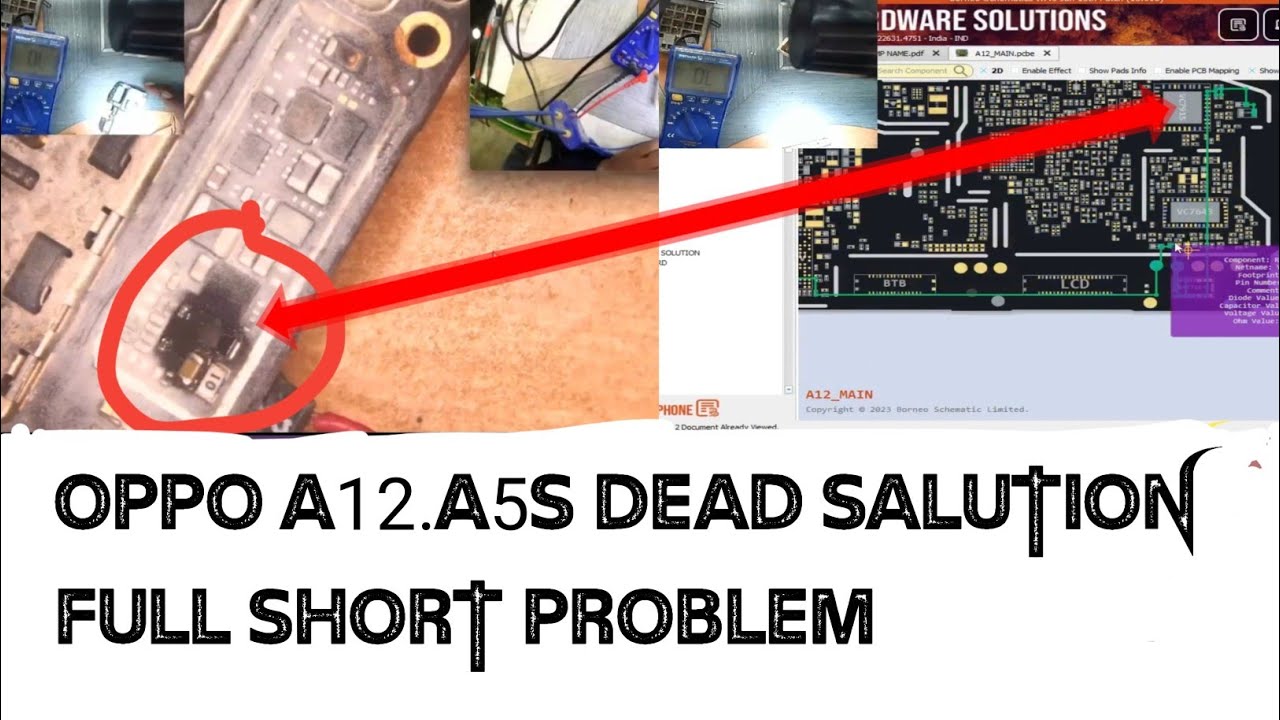 Oppo a12/a5s dead salution | no power Full short and half short fix | Oppo Phone dead salution 💯%