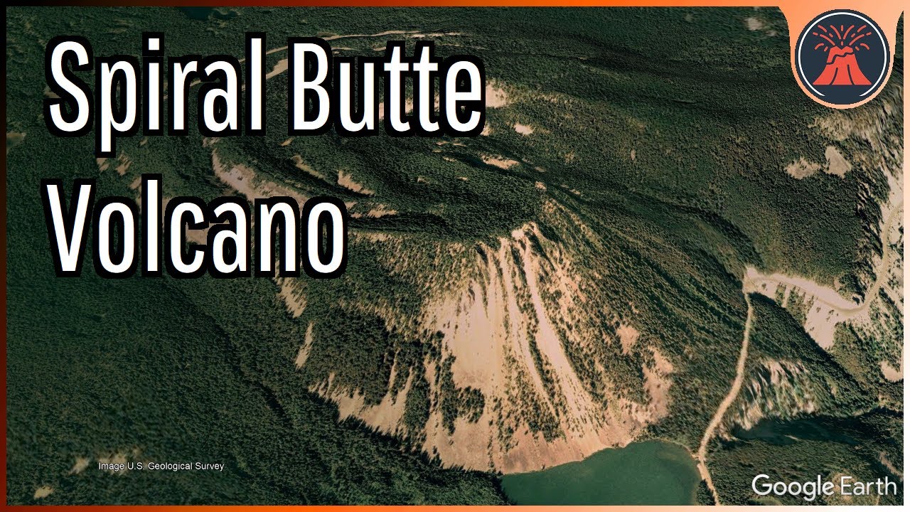 The Volcano in Washington with 1,500 Foot High Lava Flows; Spiral Butte