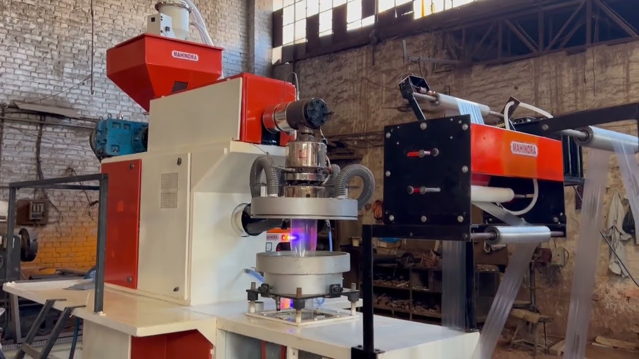 PP Blown Film Plant by Mahindra Plastic Industries #blownfilmmachine