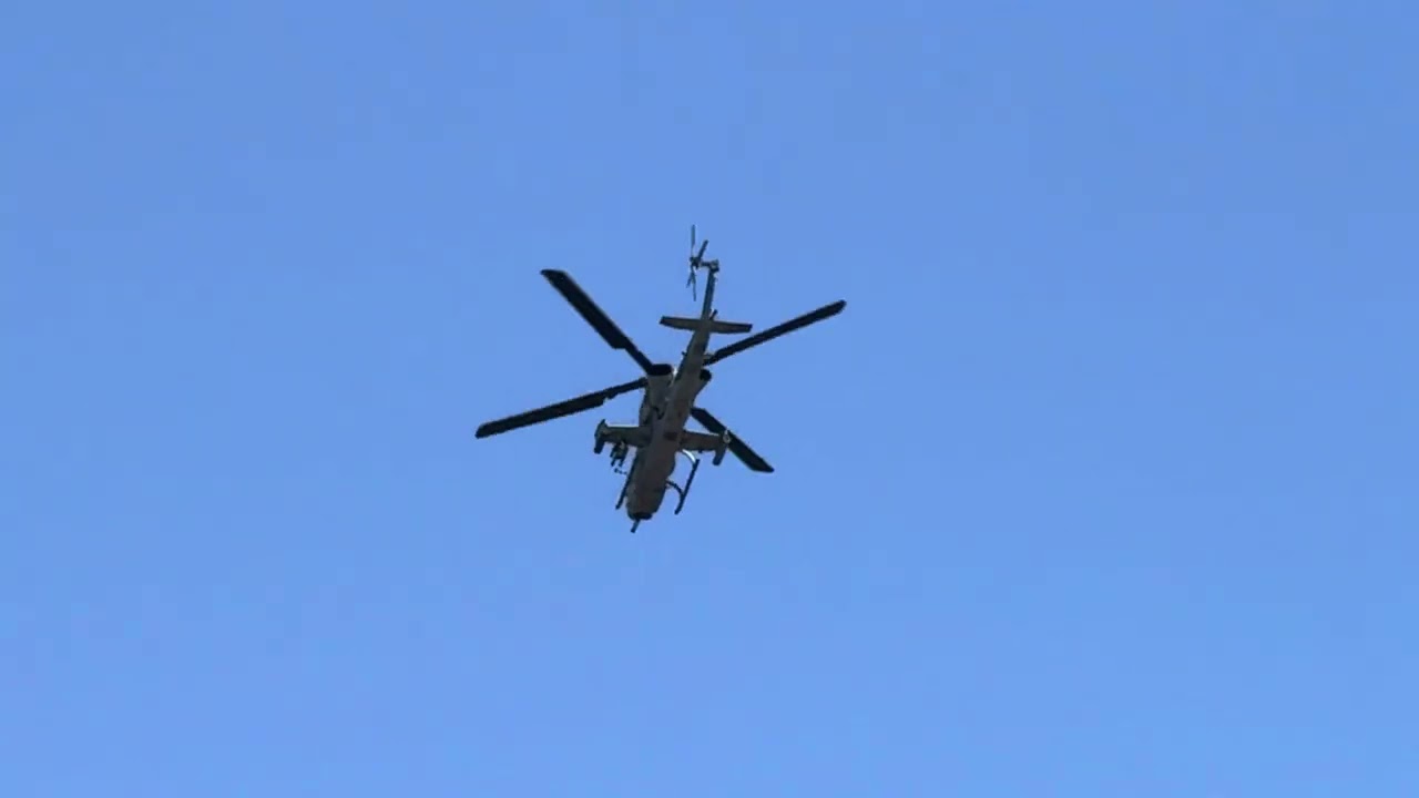 Helicopter Live Fire Demonstration AH-1Z Viper