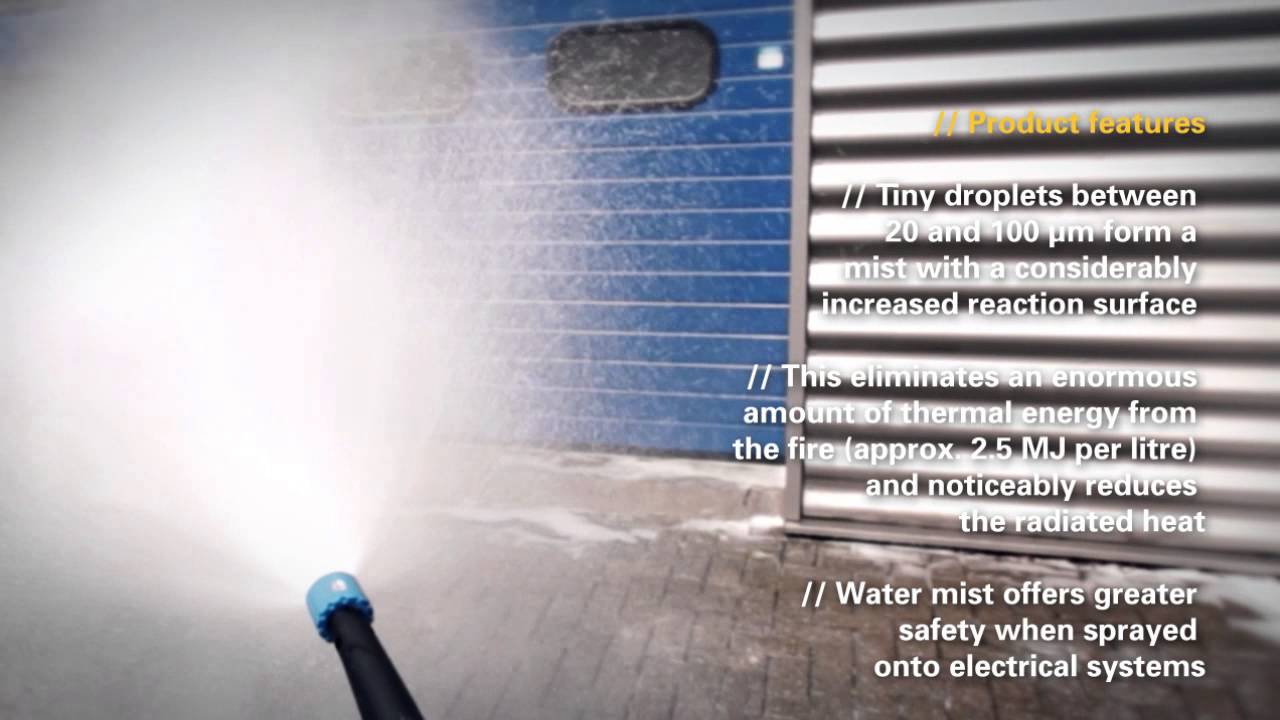 Neuruppin Watermist Water Mist Extinguisher Discharge Video