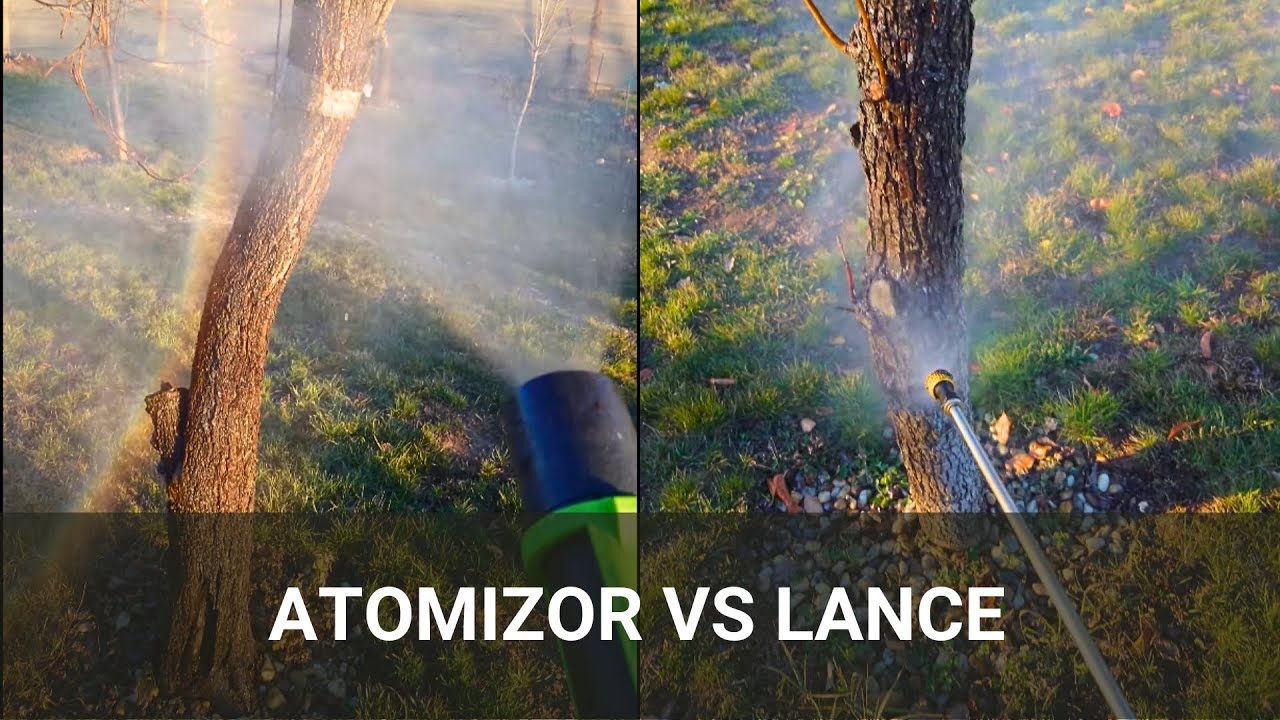 Care este cea mai bună pentru stropit pomii din livadă? Atomizorul electric vs Lancea de pulverizare