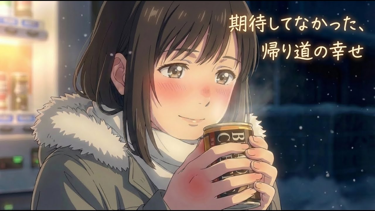 【冬のラブソング】仕事帰り、君と飲む缶コーヒー『強がりの、ブラック　〜苦いぐらいがちょうどいい』