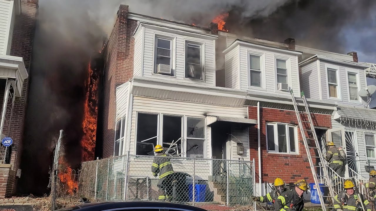 Philadelphia  All Hands with Special calls Dwellings Fire 6100 Gillespie Street