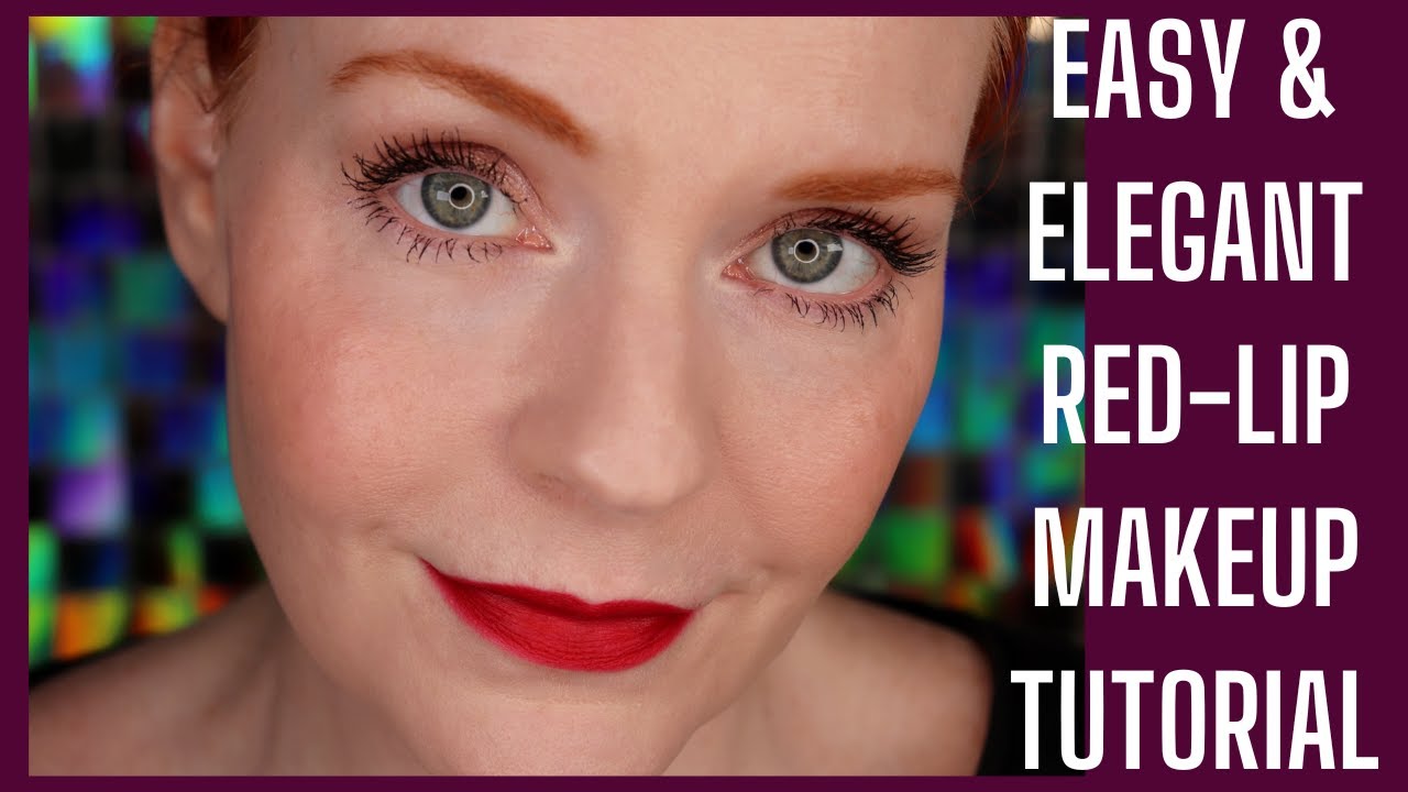 Easy Red Lip Makeup Tutorial for a Classic and Elegant Look on Fair Skin