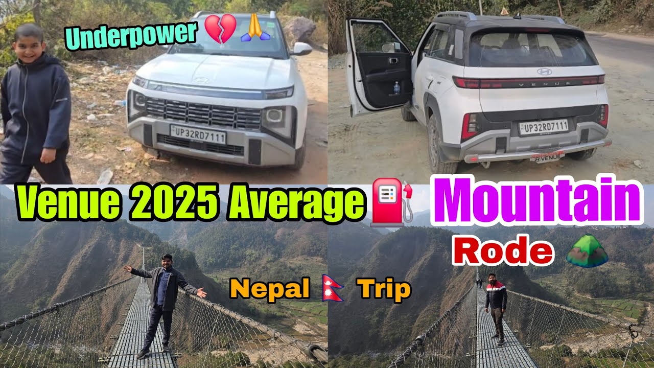 Venue 2025 Underpower 💔 In Mountain Rode ? | दम तोड़ दिया Venue ने बीच रास्ते मे 🙏😭 #nepaltrip 