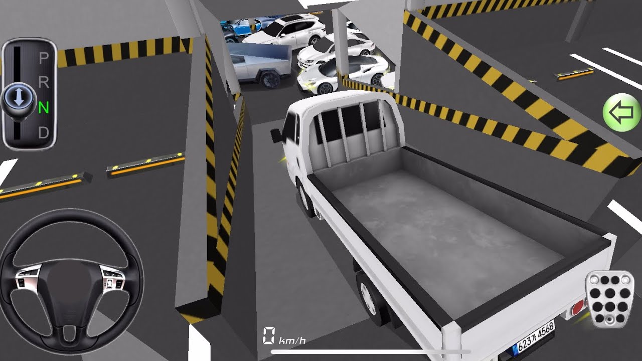 New Kia Pickup car stuck in Parking 🅿️ building in 3D driving class #gaming 