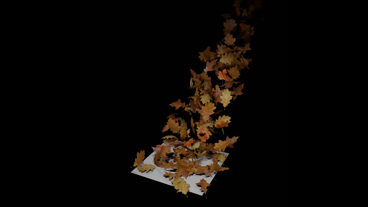 Blender Geo Nodes - Safely land your leaves on the ground using geo nodes