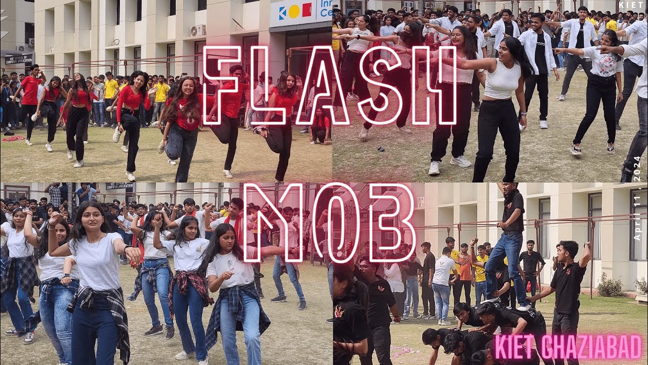 Flash Mob at KIET GHAZIABAD | EPOQUE'24 | COLLEGE FEST | OFFICIAL