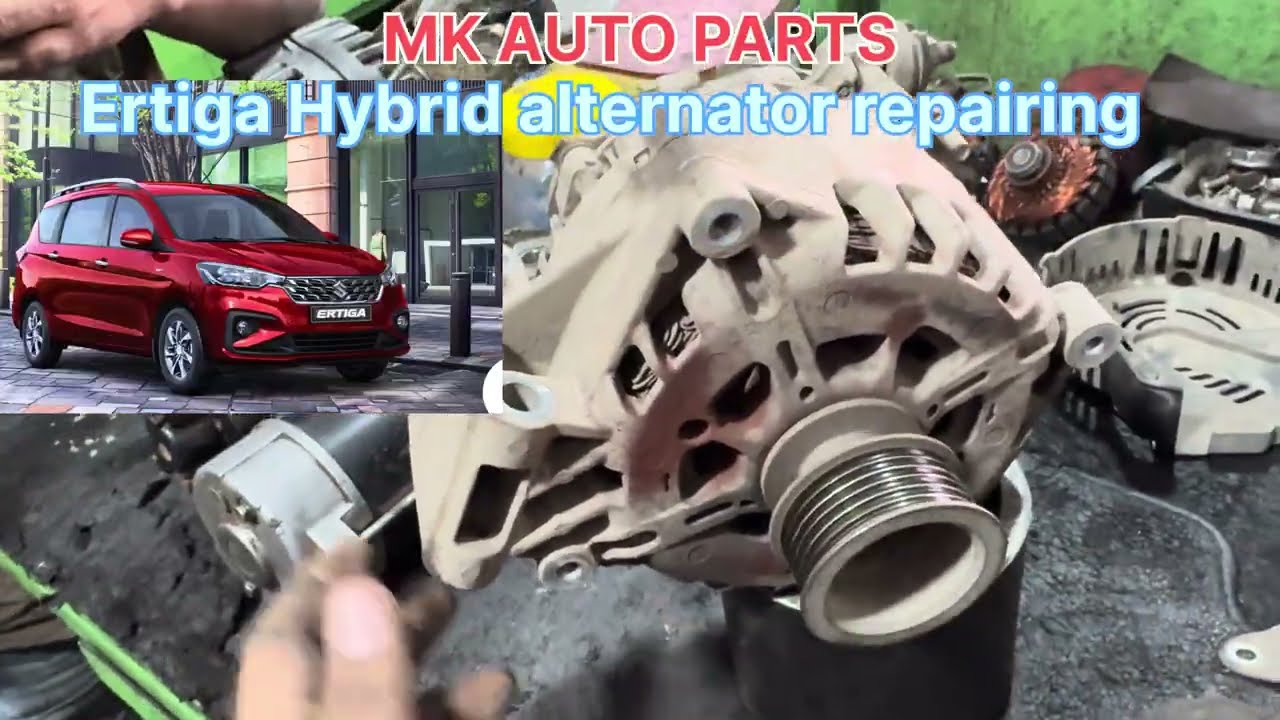 Ertiga ￼ hybrid alternator repairing // Ciaz hybrid ||#marutisuzukiertigacng #repairing 