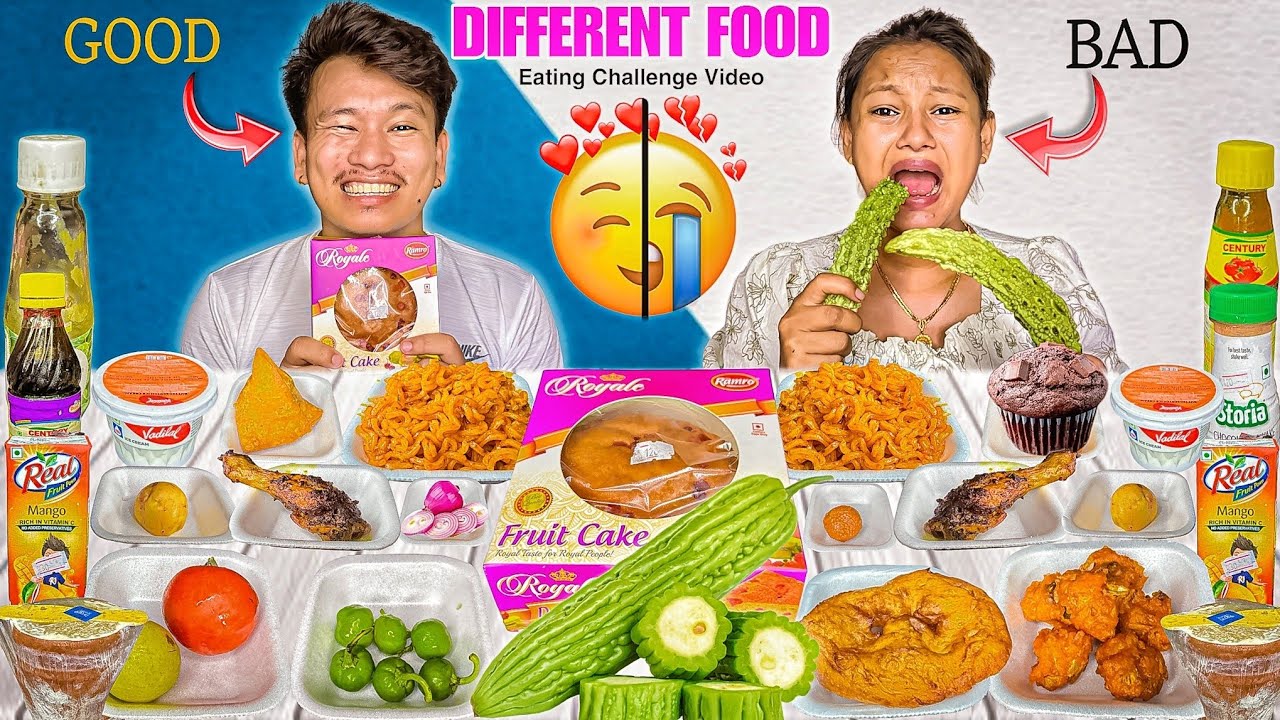 23 DIFFERENT FOOD EATING CHALLENGE 😳 || Extreme Food Challenge 🥵 || Nepali Couple Food Eating Show