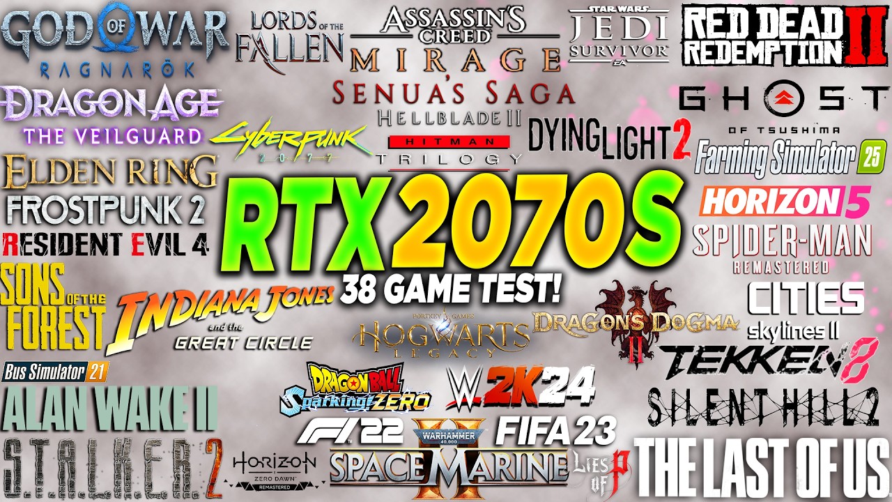 RTX 2070 Super + İ5 10400F 38 Game Test