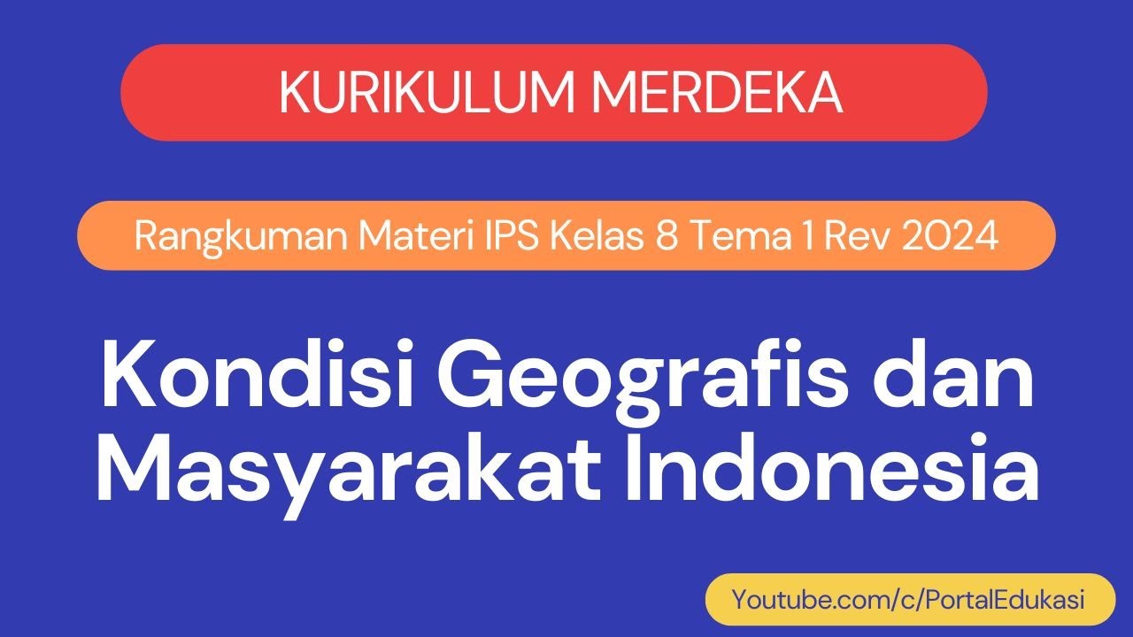 Rangkuman Materi IPS Kelas 8 Tema 1 Kurikulum Merdeka Rev 2024