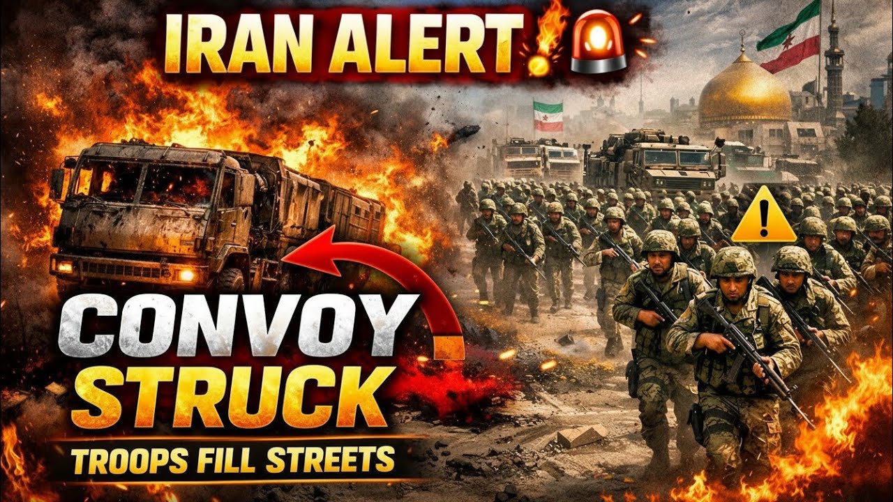 IRAN ALERT: Military Convoy STRUCK — Massive Troop Deployment Fills the Streets