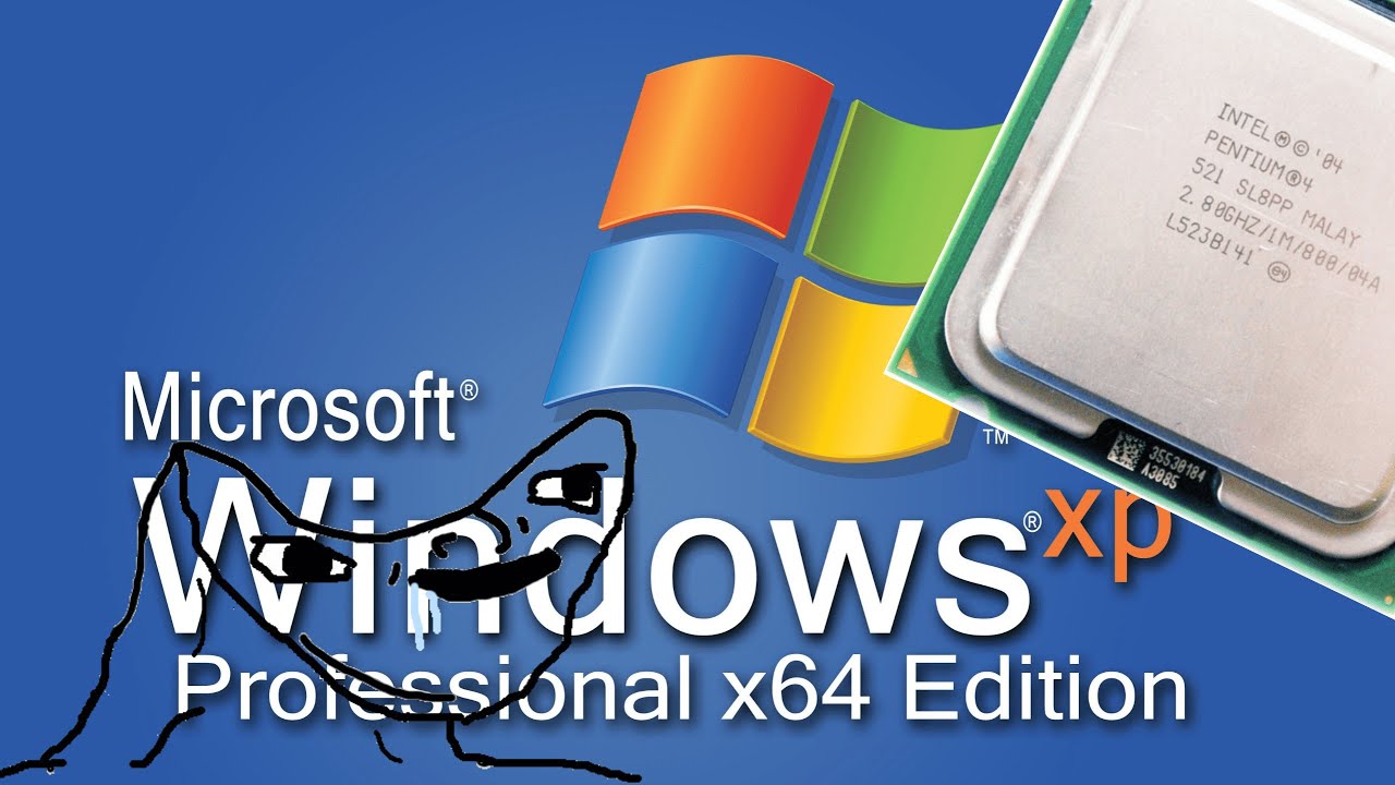 Устанавливаю Windows XP 64 bit на pentium4