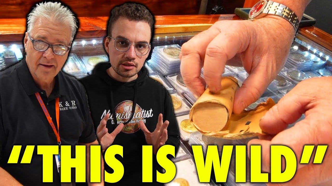 Coin Dealer *CRACKS OPEN* ORIGINAL ROLL OF SILVER DOLLARS!