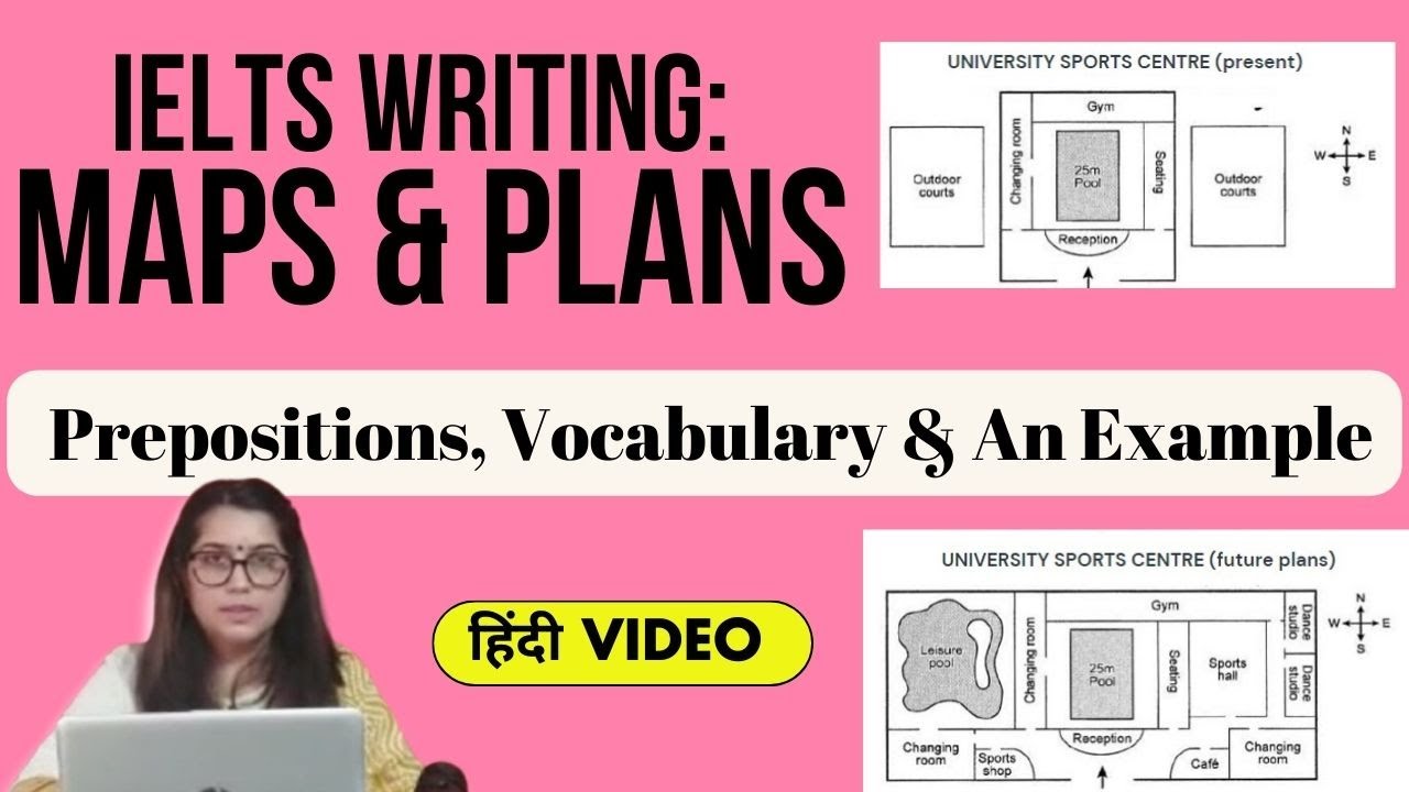 IELTS Writing Maps | Prepositions, Vocabulary & Example #SwaatiiS #IELTS