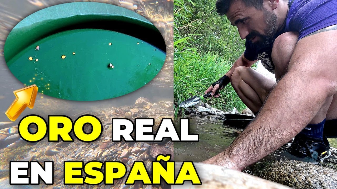 ¡Encontramos oro en la montaña y río con batea! Prospección de oro
