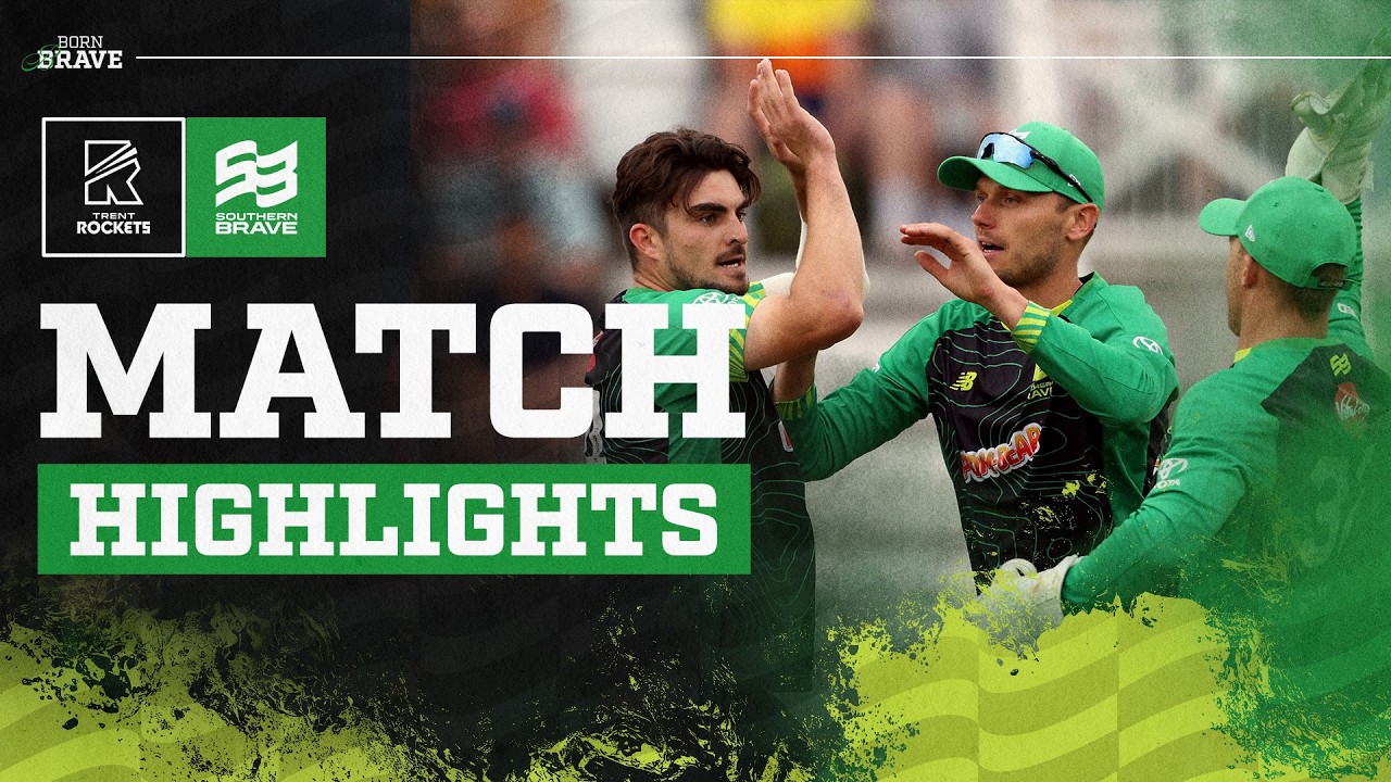 Brave Fall Short Despite du Plooy Heroics 🏏 | Trent Rockets v Southern Brave (2025) Match Highlights