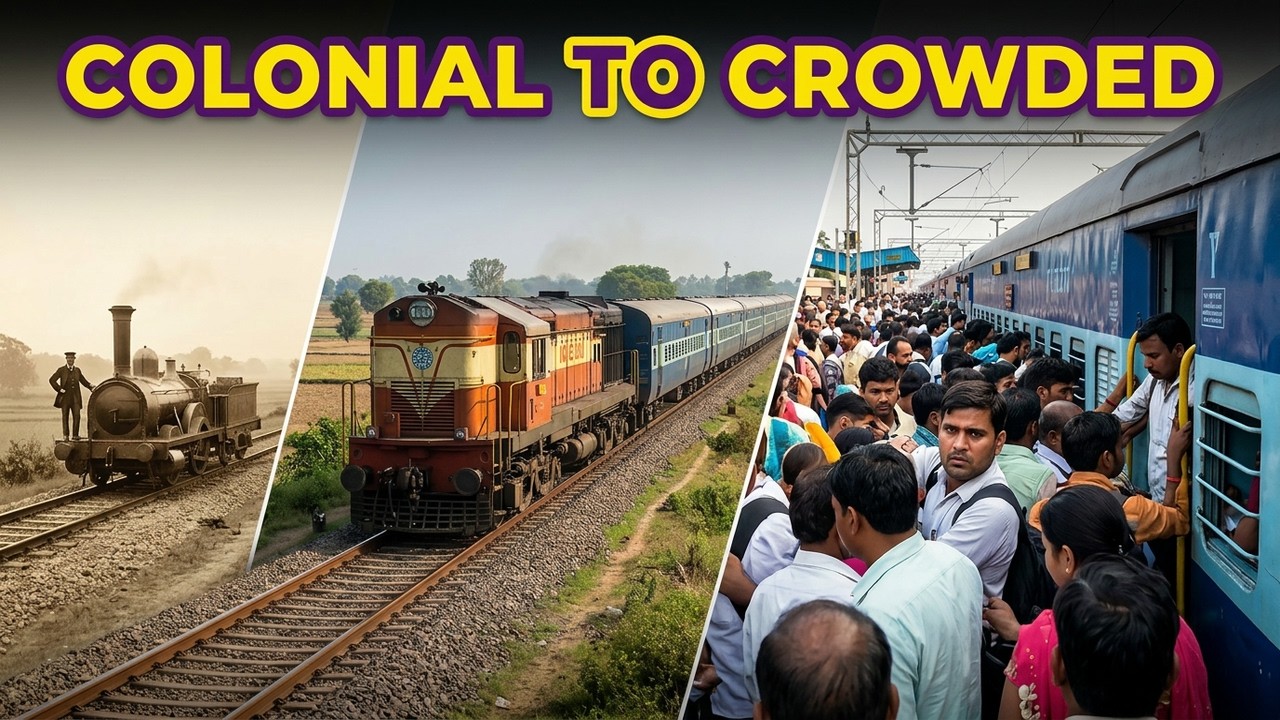 The history of Indian railways: Colonial beginnings, overcrowding, and socioeconomic impacts