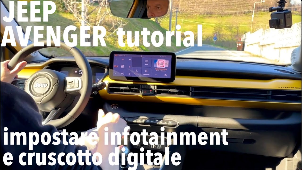 JEEP AVENGER tutorial: personalizzare home page, infotainment, cruscotto e luci ambiente