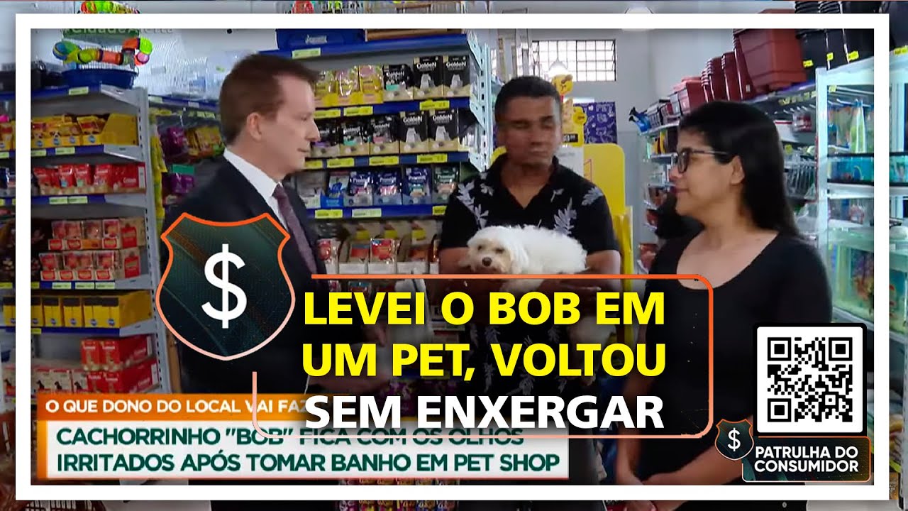 LEVEI O BOB EM UM PET, VOLTOU SEM ENXERGAR.